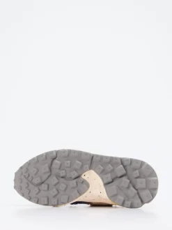 – Chunky-Sneaker aus Velour/Textil color-Flower Mountain