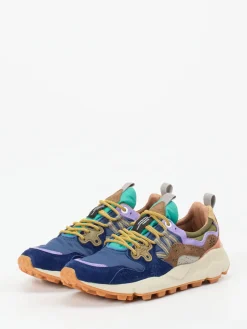– Outdoor-Sneaker aus Velours und Textil-Flower Mountain Hot