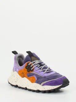 – Sneaker aus Textil und Veloursleder Violett-Flower Mountain Sale