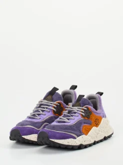 – Sneaker aus Textil und Veloursleder Violett-Flower Mountain Sale