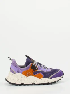 – Sneaker aus Textil und Veloursleder Violett-Flower Mountain Sale