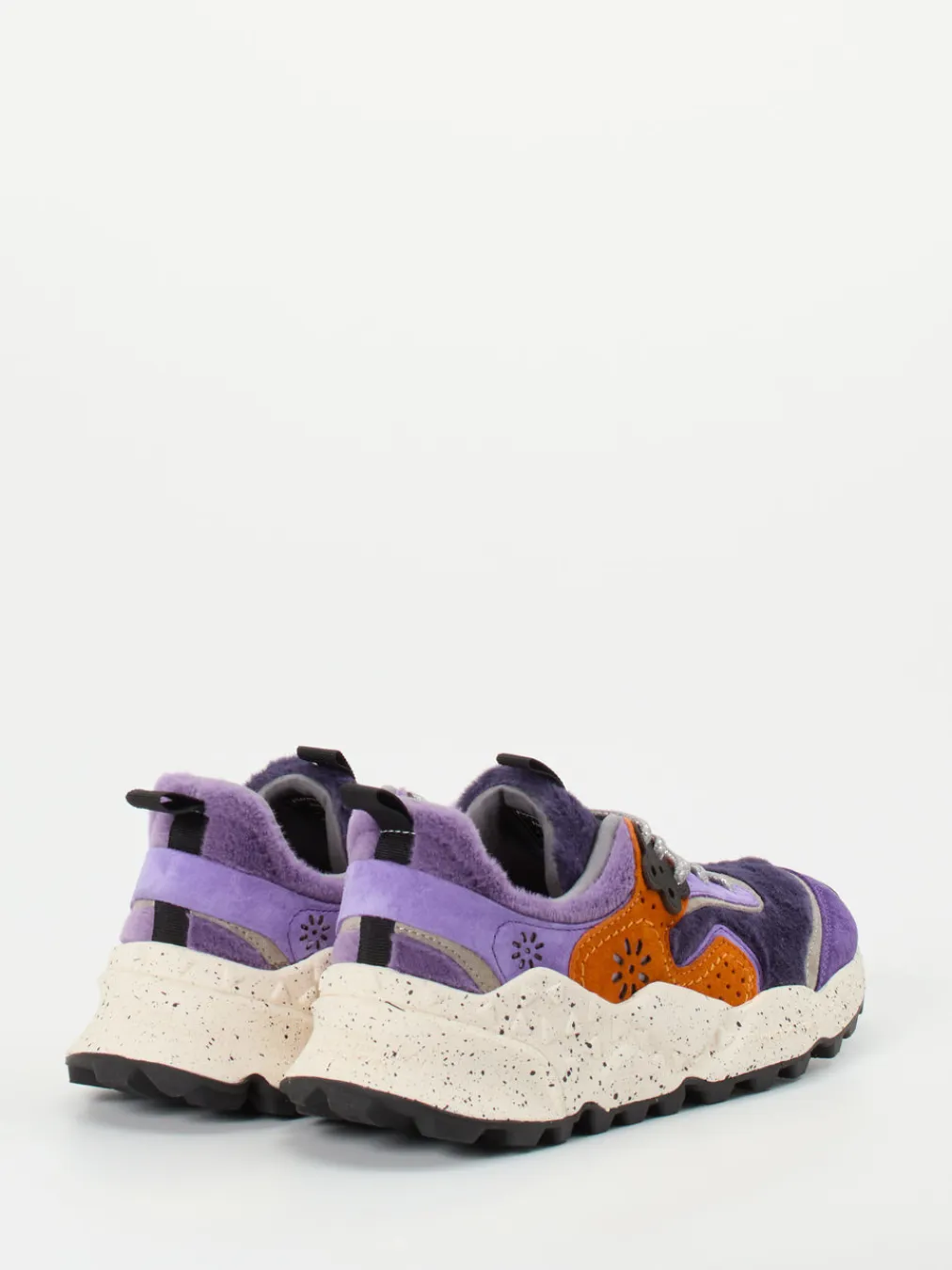 – Sneaker aus Textil und Veloursleder Violett-Flower Mountain Sale