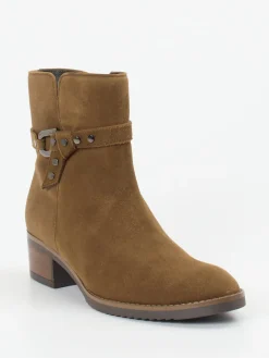 – Ankle Boots aus Veloursleder cognac-Gabor Best