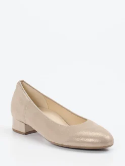 – Ballerinas aus Metallicleder in Champagner-Gabor Discount