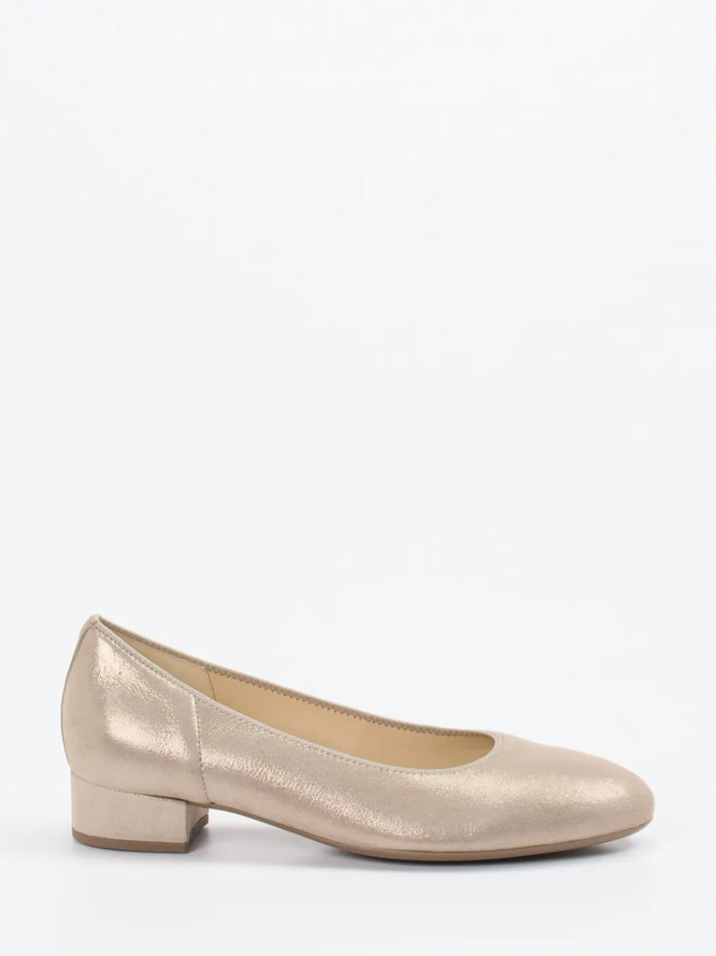 – Ballerinas aus Metallicleder in Champagner-Gabor Discount