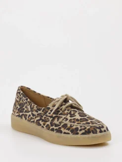 – Bootsschuh aus Veloursleder mit Leoprint-Gabor New