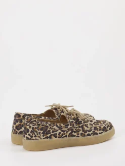 – Bootsschuh aus Veloursleder mit Leoprint-Gabor New
