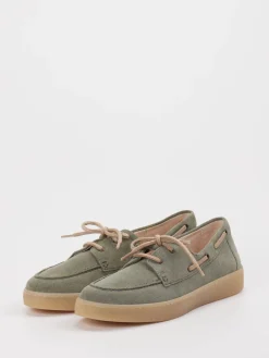 – Bootsschuh aus Veloursleder oliv-Gabor Clearance