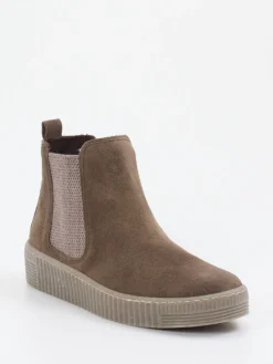 – Chelsea Boots aus Veloursleder taupe-Gabor New