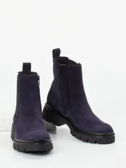 – Chelsea Boots aus Veloursleder Dunkelviolett-Gabor Hot