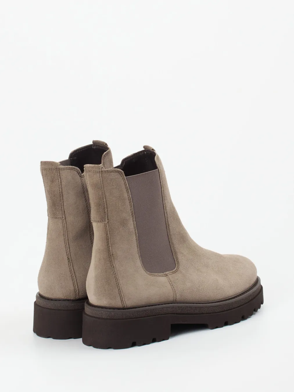 – Chelsea-Stiefelette aus Veloursleder taupe-Gabor Discount