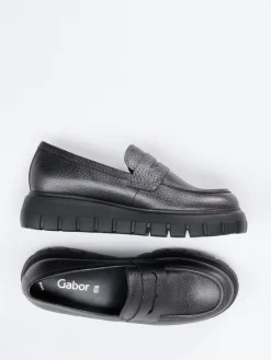 – Chunky Loafer aus genarbtem Leder-Gabor Best