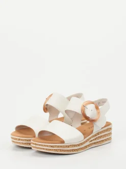 – Keilsandalette aus Lammleder Offwhite-Gabor Best