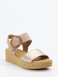 – Keilsandalette aus Veloursleder-Gabor Online