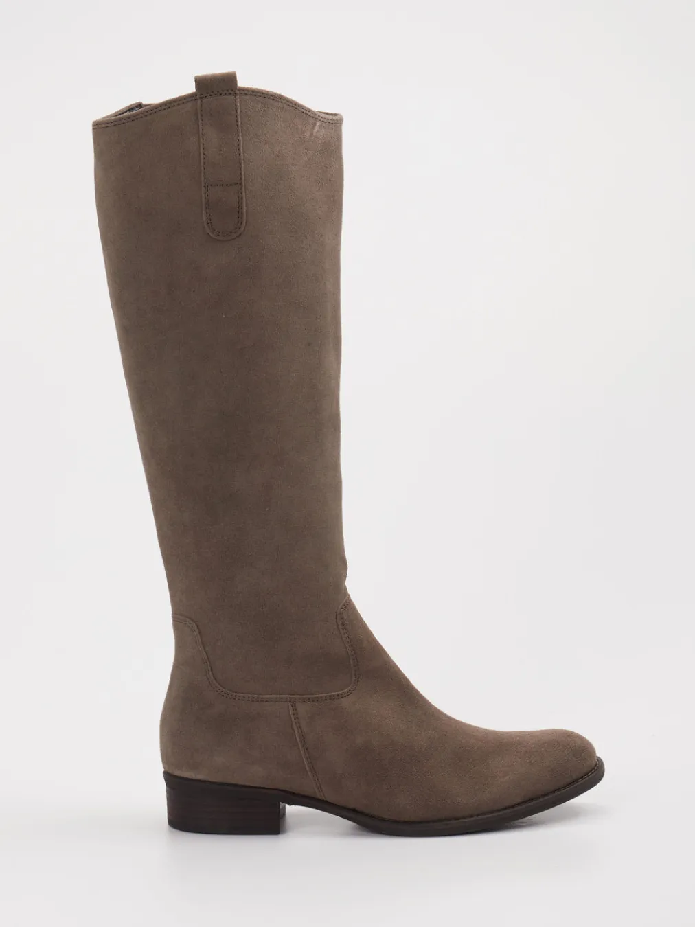 – Kniestiefel aus Veloursleder in Taupe-Gabor Hot