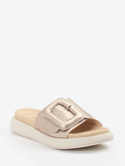 – Pantolette aus Metallicleder farben-Gabor Discount