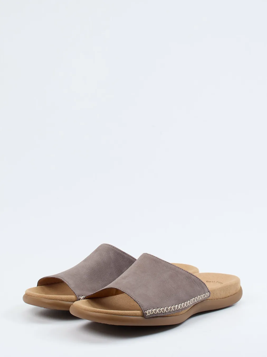 – Pantolette aus Nubukleder in Taupegrau-Gabor Sale