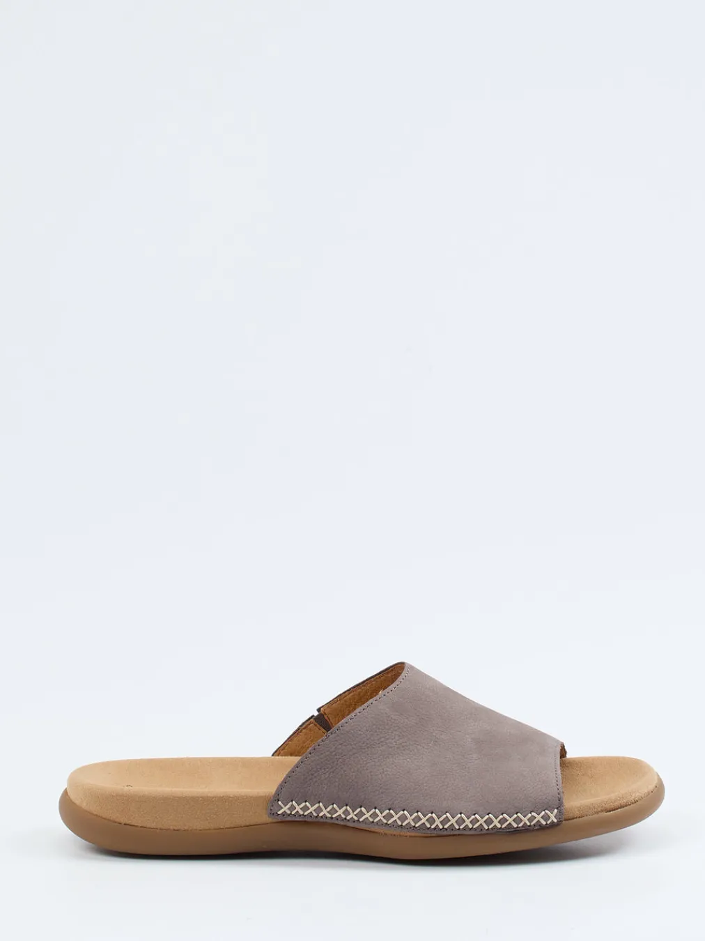 – Pantolette aus Nubukleder in Taupegrau-Gabor Sale