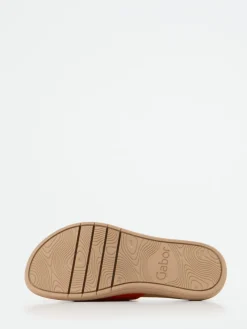 – Pantolette aus Veloursleder in Tomatenrot-Gabor