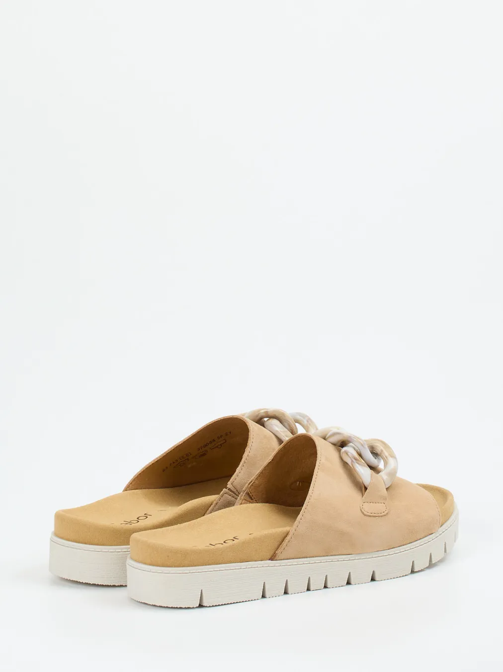 – Pantolette aus Veloursleder mit Gliederkette-Gabor Best