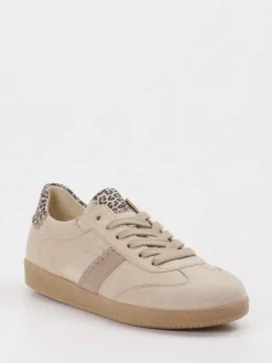 – Sneaker aus Veloursleder mit Leoprint-Gabor Outlet