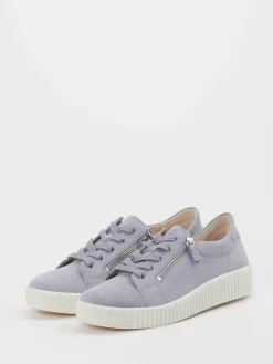 – Sneaker aus Veloursleder Pastellflieder-Gabor Online