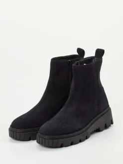 – Stiefeletten aus Veloursleder tiefschwarz-Gabor Discount