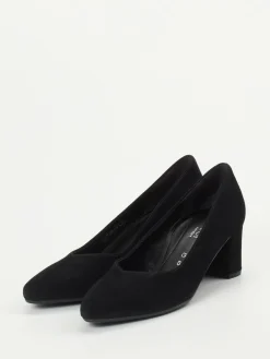 – Blockabsatz-Pumps aus Veloursleder-Gabor Comfort Best