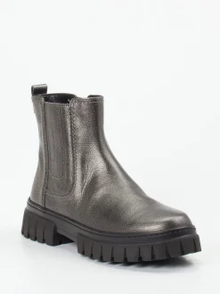 – Chelsea Boots aus Metallicleder anthrazit-Gabor Comfort Outlet