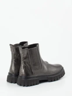 – Chelsea Boots aus Metallicleder anthrazit-Gabor Comfort Outlet
