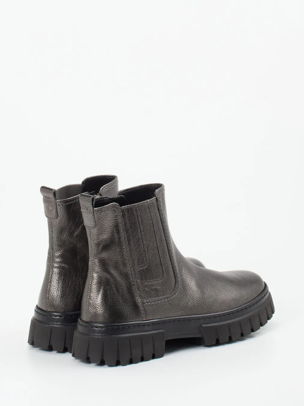 – Chelsea Boots aus Metallicleder anthrazit-Gabor Comfort Outlet