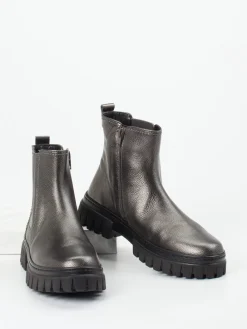 – Chelsea Boots aus Metallicleder anthrazit-Gabor Comfort Outlet