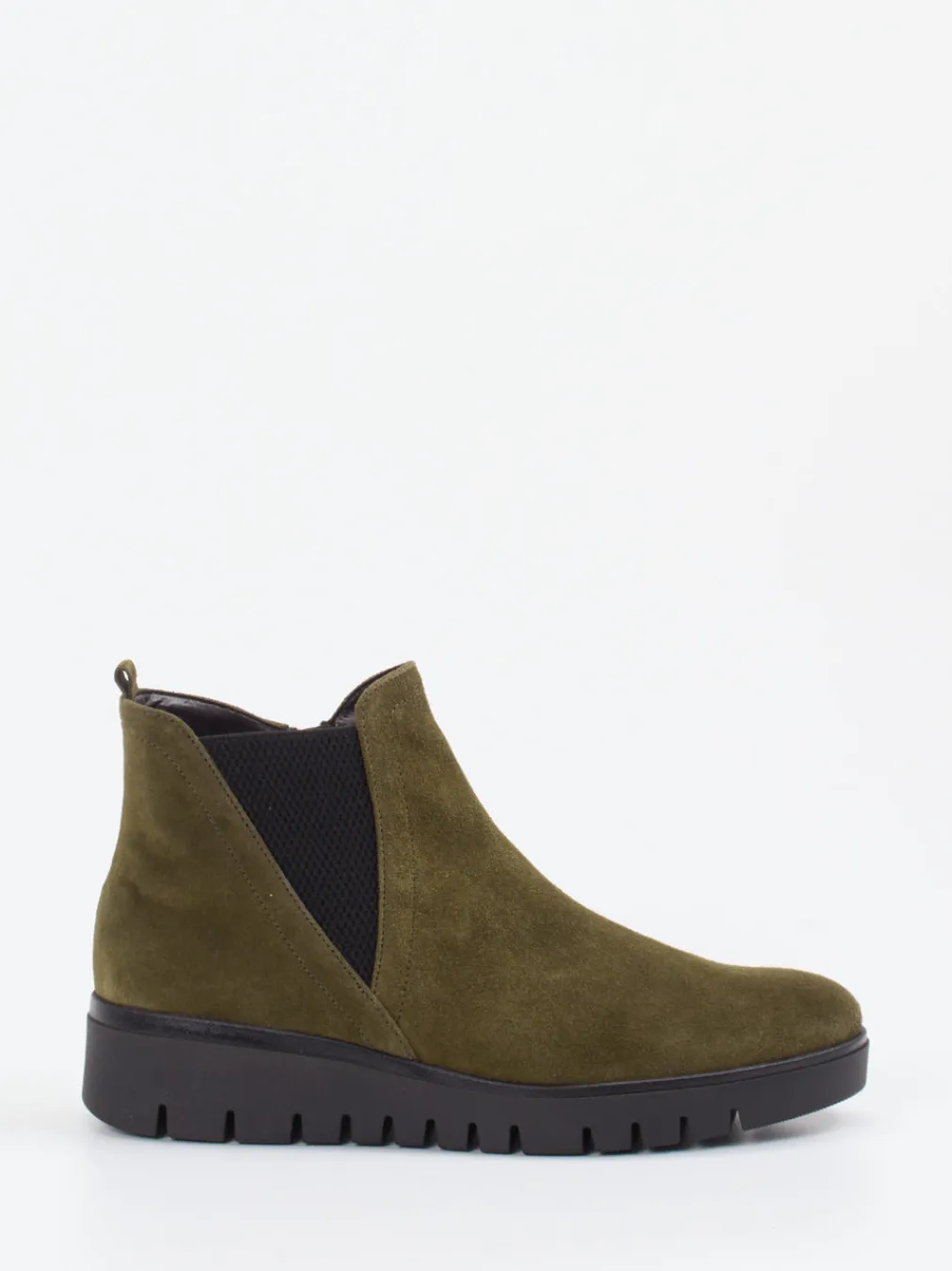 – Chelsea Boots aus Veloursleder oliv-Gabor Comfort Sale