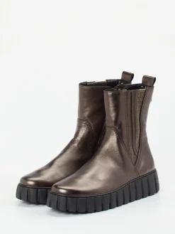 – Chelsea Boots aus Metallicleder bronze-Gabor Comfort Best