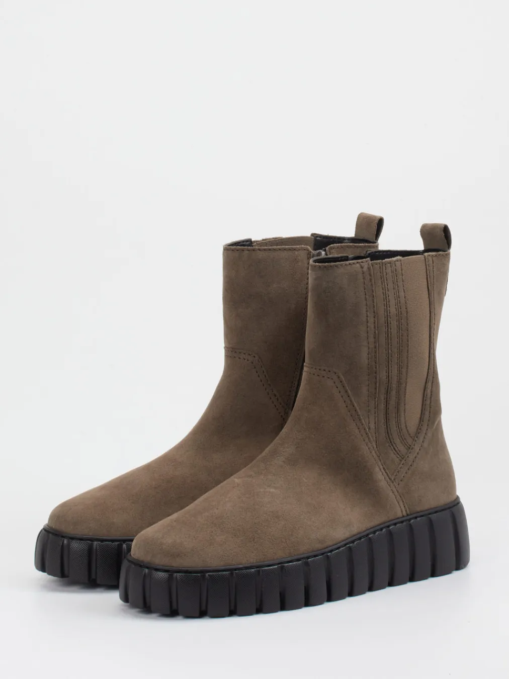 – Chelsea Boots aus Veloursleder Taupe-Gabor Comfort Discount