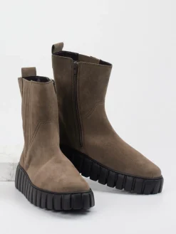 – Chelsea Boots aus Veloursleder Taupe-Gabor Comfort Discount