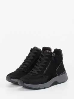 – High-Top Sneaker aus Veloursleder-Gabor Comfort