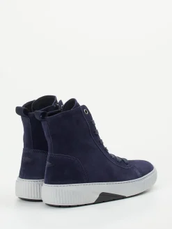 – High-Top Sneaker aus Veloursleder Dunkel-Gabor Comfort Outlet