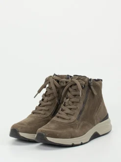 – High-Top-Sneaker aus Veloursleder Taupe-Gabor Comfort New