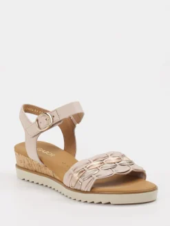 – Keilsandalette aus Kalbleder rosé-Gabor Comfort Hot