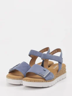 – Keilsandaletten aus Veloursleder jeans-Gabor Comfort