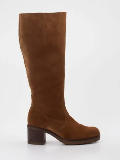 – Kniestiefel aus Veloursleder cognac-Gabor Comfort Best