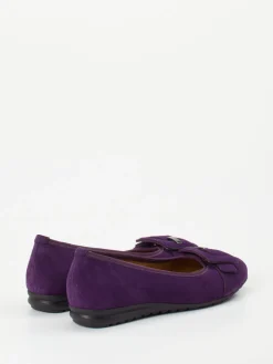 – Komfort-Ballerina aus Veloursleder violett-Gabor Comfort Discount