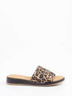 – Pantolette aus geprägtem Leder-Gabor Comfort Hot