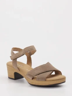 – Sandale aus Veloursleder in Taupe-Gabor Comfort Sale