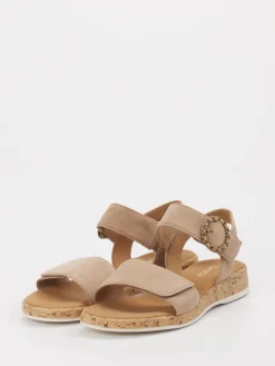 – Sandalen aus Veloursleder-Gabor Comfort Best