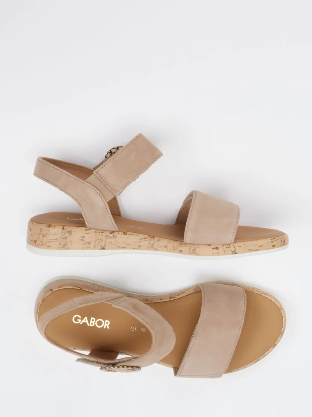 – Sandalen aus Veloursleder-Gabor Comfort Best