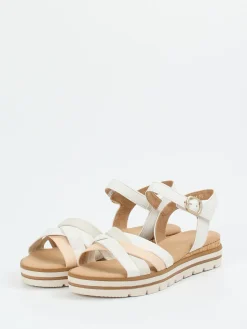 – Sandalen aus Kalbleder Beige-Gabor Comfort Discount