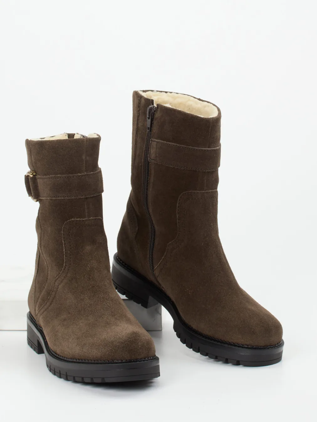 – Stiefeletten aus Veloursleder mokka-Gabor Comfort New