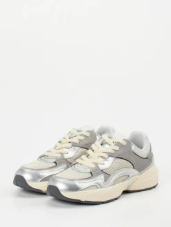– Chunky Sneaker aus Metallicleder und Velours-Gant Clearance